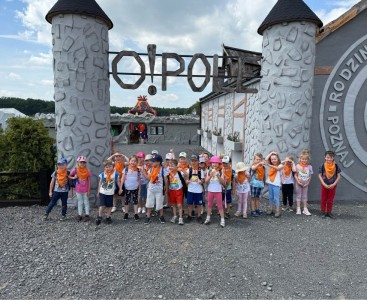 Grupa Tygryski w Parku O!Pole w Lipowej - powiększ